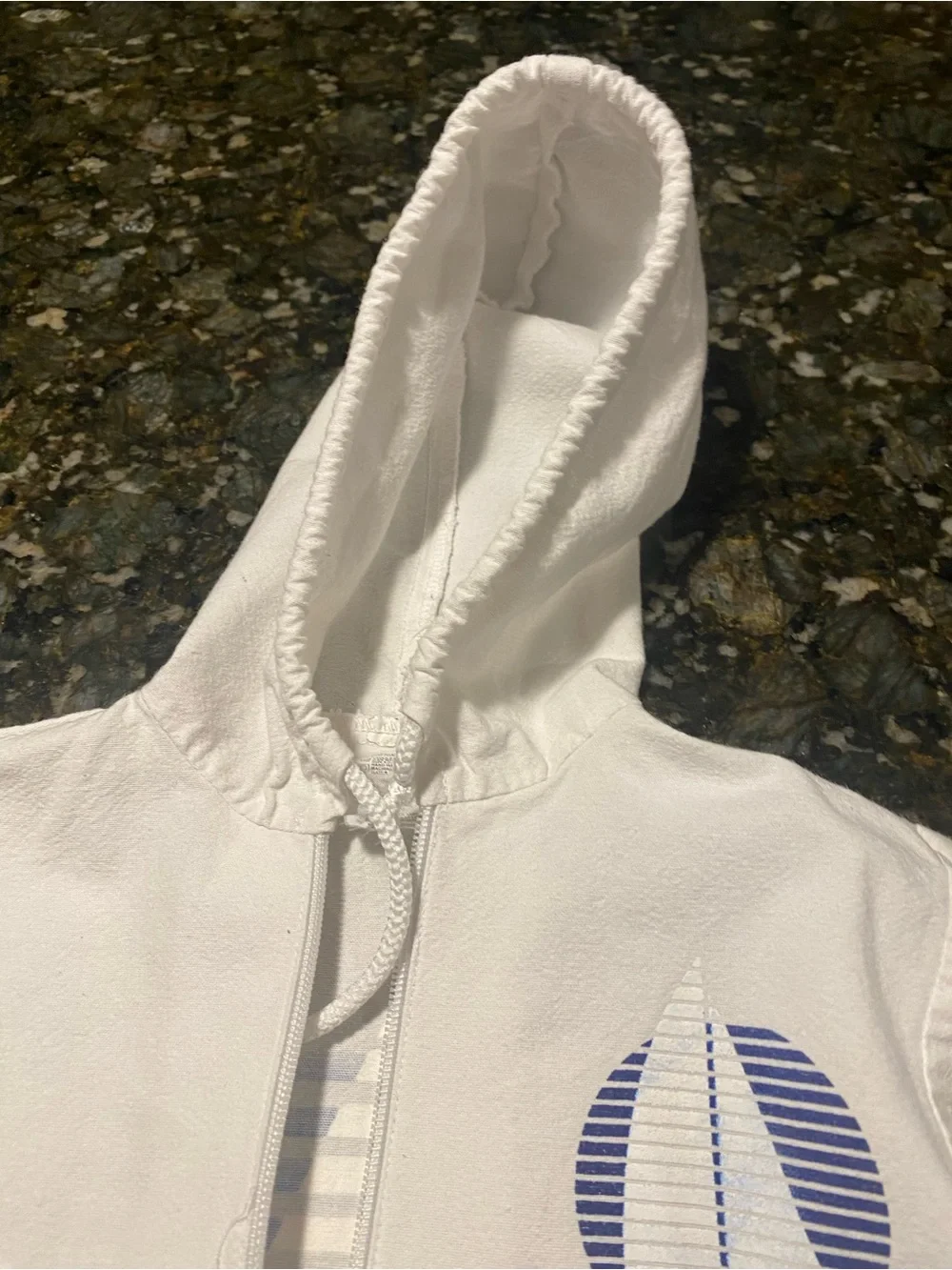 Kids thick cotton White windbreaker 4T Hooded Zip Jacket